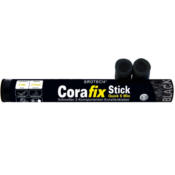 GROTECH Korallenkleber Corafix Quick 5 Min., schwarz 115g