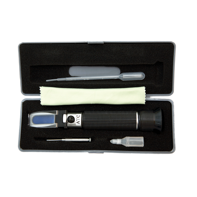 Refraktometer, optisch box