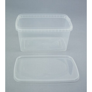 Transport Becher 1600 ml mit Deckel, per Stk.