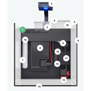 Red Sea MAX NANO G2 Cube inkl. weißer Unterschrank