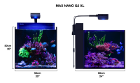 Red Sea MAX NANO G2 XL inkl. weißer Unterschrank