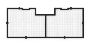 Aquariennetzabdeckung 60"/150cm (inkl. 1 Universalausschnitt)