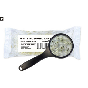 Weiße Mückenlarven 90ml Lebendfutter