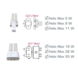 Aqua Medic Ersatzlampe UVC-Max Helix Max/Helix Max 2.0, 11 W