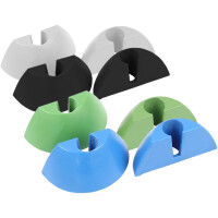 TUNZE 8 Endkappen für Care Magnet, blau / grün / schwarz / weiß