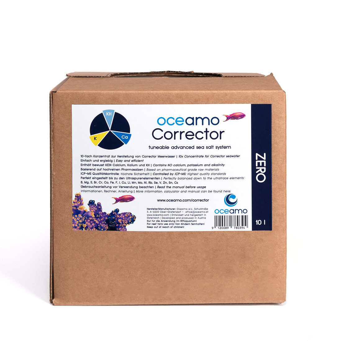 Oceamo Corrector ZERO, 10 000 ml box