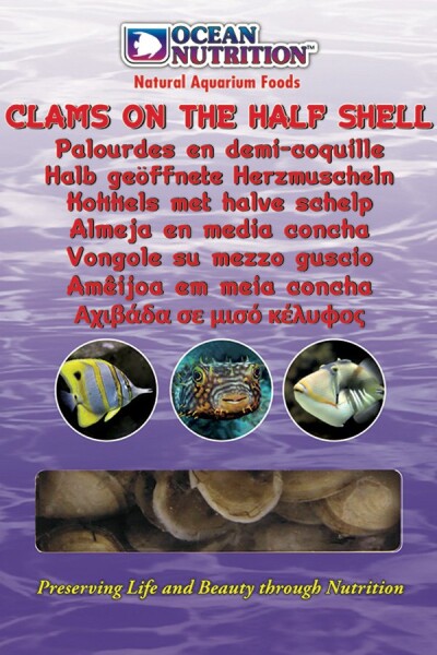 Ocean Nutrition Clams on the half Shell (Mono Tray) 100 g