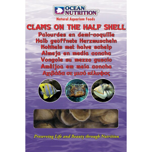 Ocean Nutrition Clams on the half Shell (Mono Tray) 100 g