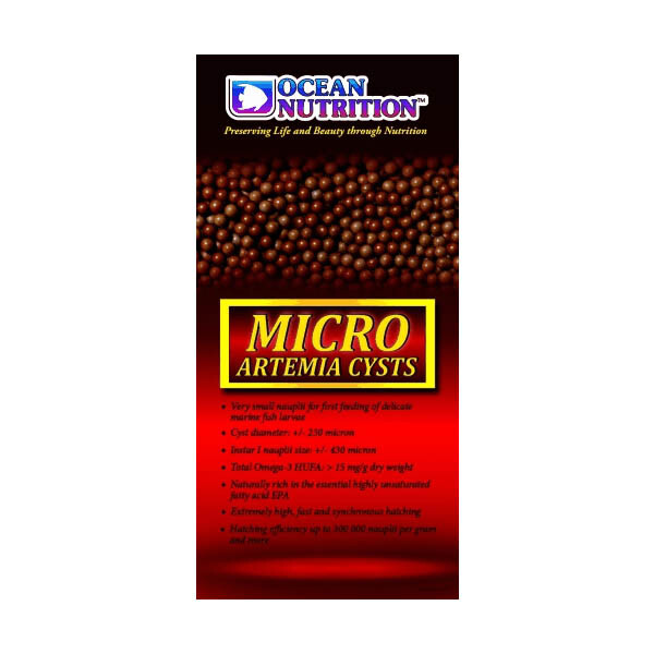 Ocean Nutrition Micro Artemia Cysts 430 micron >300.000 NPG 500 g