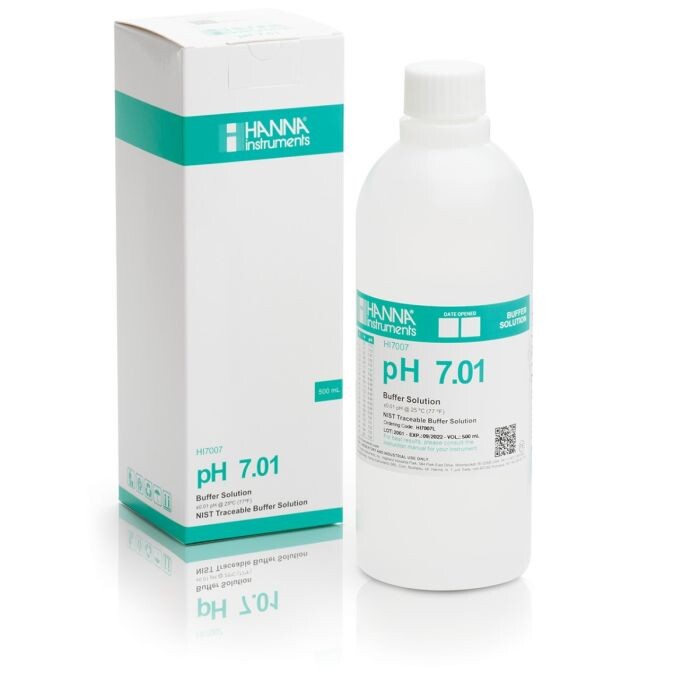 Hanna Pufferlösung pH 7,01, 500 ml Flasche