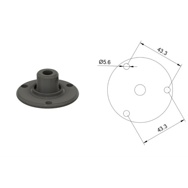 TheSilentWave Dreheinheit - Halter - Jebao SOW8/MOW9