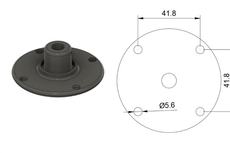 TheSilentWave Dreheinheit - Halter - Jebao SOW15/MOW16