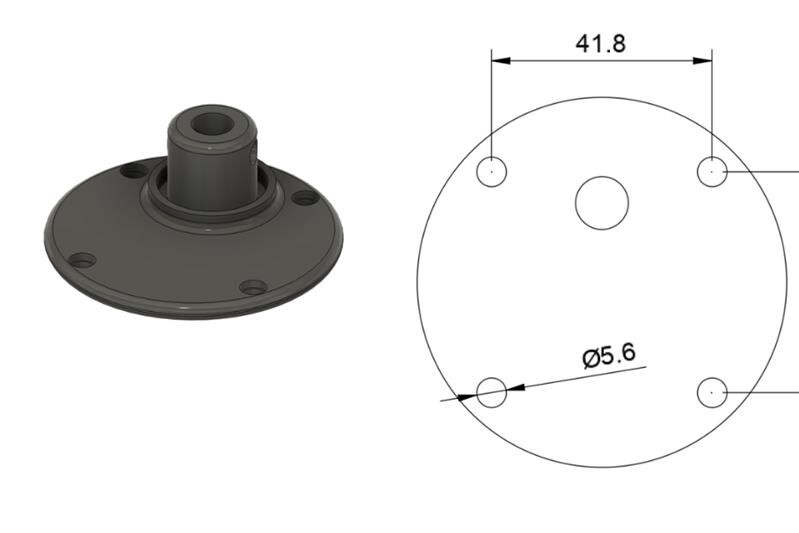 TheSilentWave Dreheinheit - Halter - Jebao SOW20