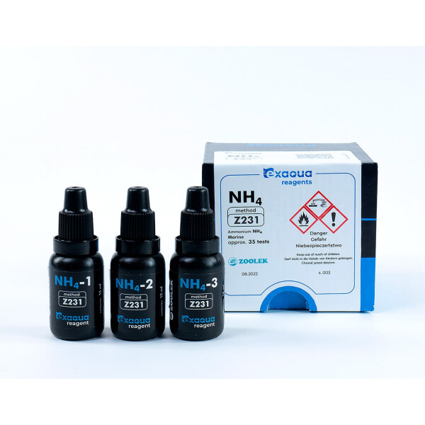 exaqua Test-Kit Gesamt-Ammonium-Gehalts NH4 für Exaqua Pro3 & 6