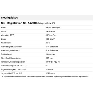 Top2Glue Cyanacrylat Sekundenkleber 50g dünnflüssig