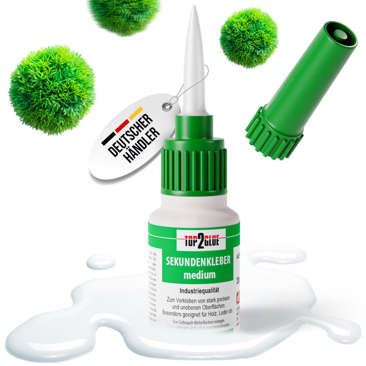 Top2Glue Sekundenkleber 20g medium , Aquarium geeignet,...