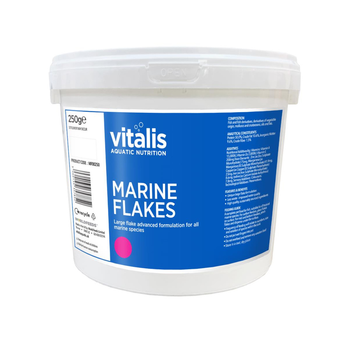 Marine Flakes Meerwasser - 250 g