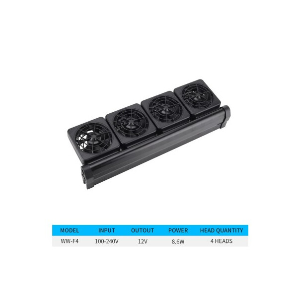 AP- Power Lüfter - 4 Fach - 2 Geschwindigkeitsstufen