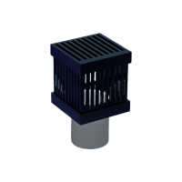Ablauf Cube mit Deckel für 50 mm Rohr