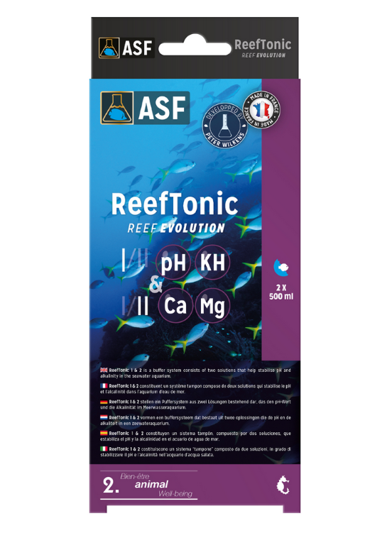 Reef Tonic 1 & 2, 2x500ml - pH, kH a box