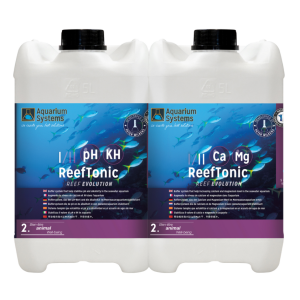 Aquarium Systems Reef Tonic 1 & 2, 2x5000ml - pH, kH and Ca Stabilizer