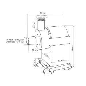 Aquabee Universal Kreiselpumpe UP 300, 300 L/H Hmax 0,6 m 4 Watt