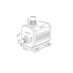 Aquabee Universal Kreiselpumpe UP 2000,  2000 L/H Hmax 1,6 m 15 Watt