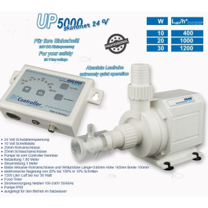 Aquabee Universal Abschäumerpumpe UP 5000 24 V  mit Controller