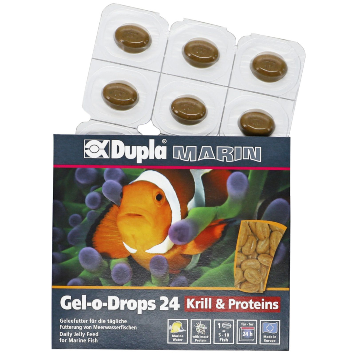 DuplaMarin Gel-o-Drops 24 Krill & Proteins
12 x 2 g