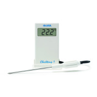 Hanna Checktemp 1 C - Pocket-Thermometer mit Batterie (Einstichfühler mit 1 m Kabel)