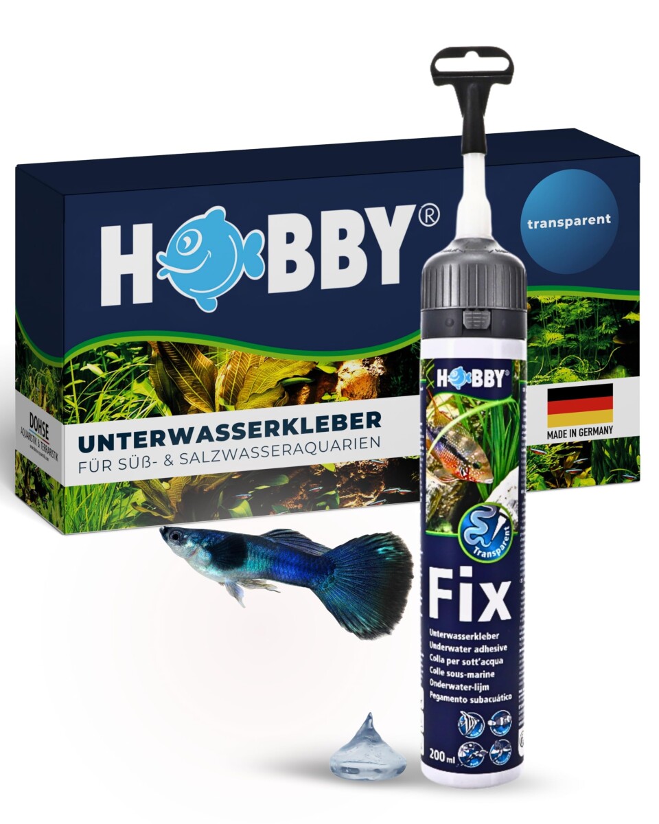 Fix Unterwasserkleber  schwarz, Kartusch box