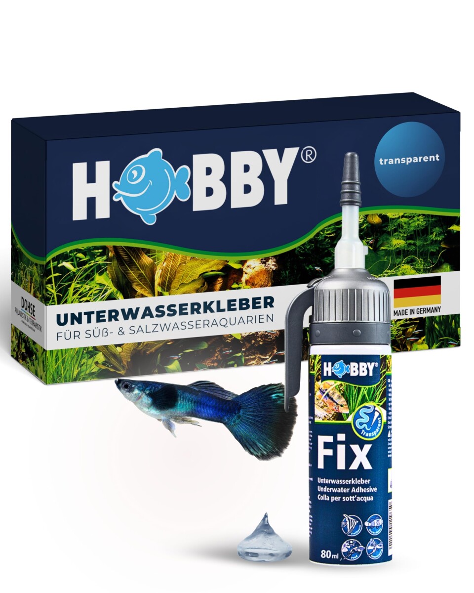 Fix Unterwasserkleber  schwarz, Kartusch box