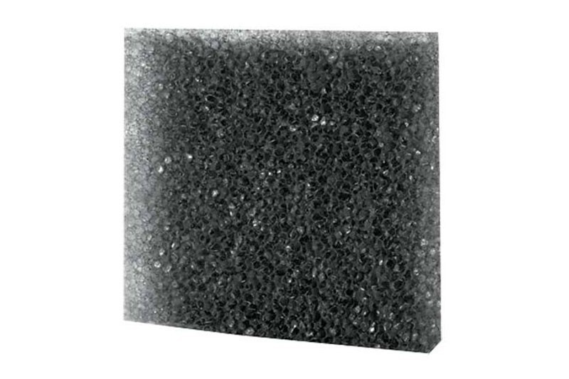 Filterschaum, grob  schwarz, 50 x 50 x 2 cm