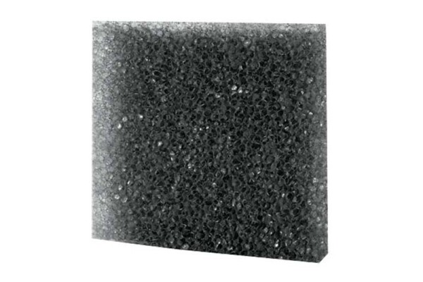 Filterschaum, grob  schwarz, 50 x 50 x 2 cm