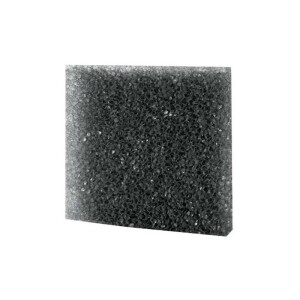 Filterschaum, grob  schwarz, 50 x 50 x 2 cm