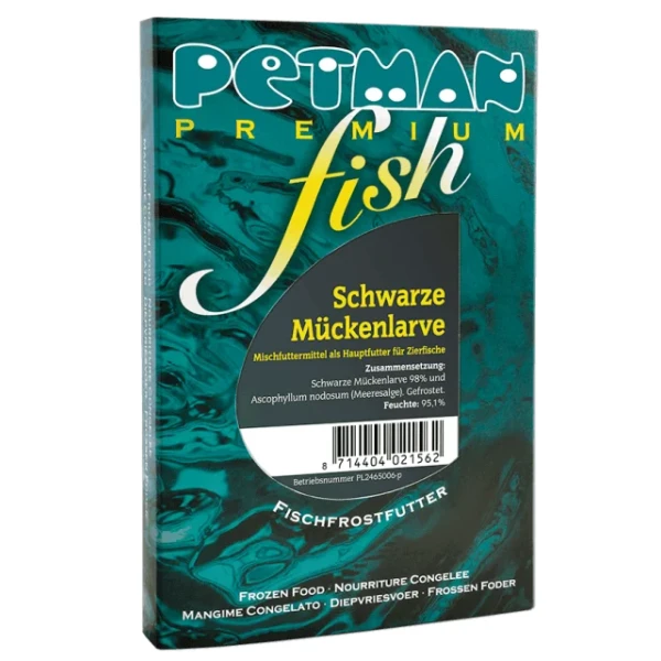 Petman fish Schwarze Mückenlarve - Blister - 100g