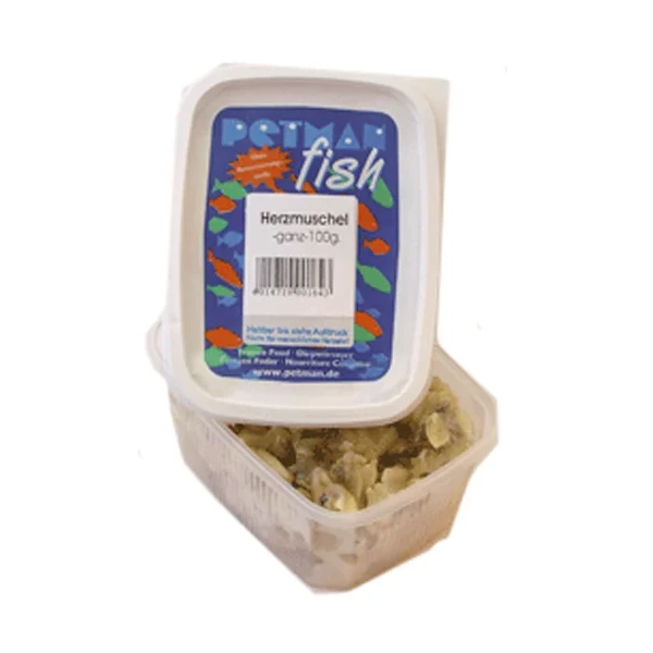 Petman fish 100% Herzmuscheln GANZ, o. Wasser - 100g