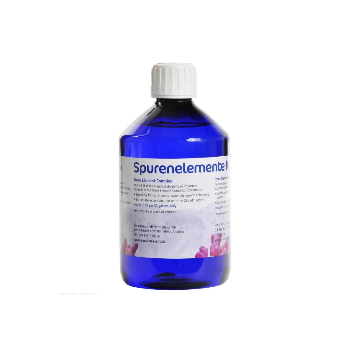 Korallenzucht Spurenelemente Komplex  500 ml