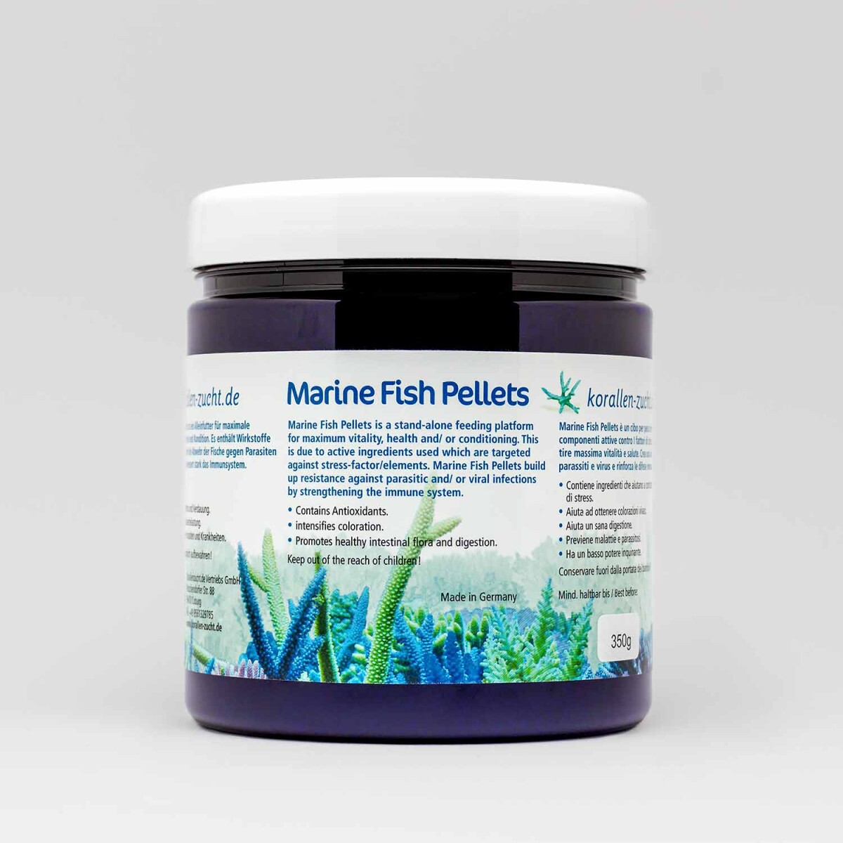 Marine Fish Pellets 350 gr.  2mm Alleinf box