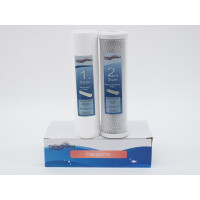 SET Filterset PRO Feinfilter / Kohlefilter Einsatz 10 zoll