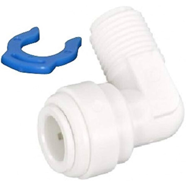 Winkel 90° 1/4 Zoll (6mm) AG  x 1/4 Zoll (6mm) Gewinde