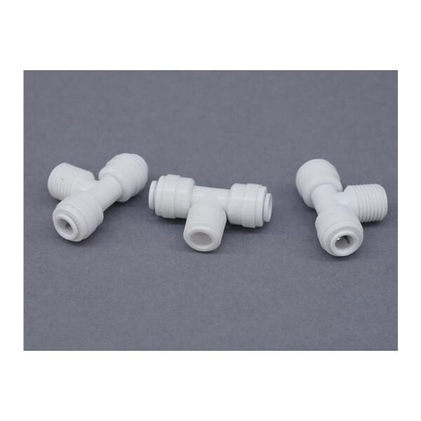 T-Stück 1/4 x 1/4 x 1/4 Zoll ( 6 mm ) x 1/4 Zoll für Osmoseanlagen