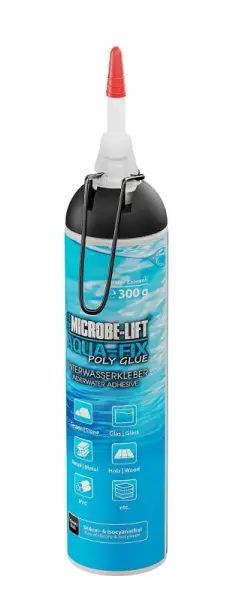 Aqua-Fix 300 g Poly Glue Automatik-Kartusche
Unterwasserkleber schwarz für Meer- und Süßwasser