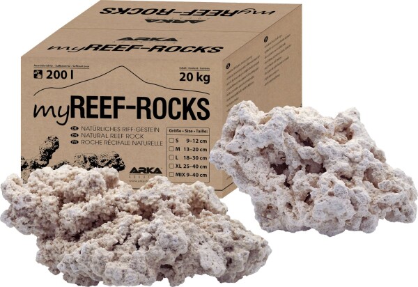 myReef-Rocks natürliches Aragonitgestein 18-30 cm, 20kg