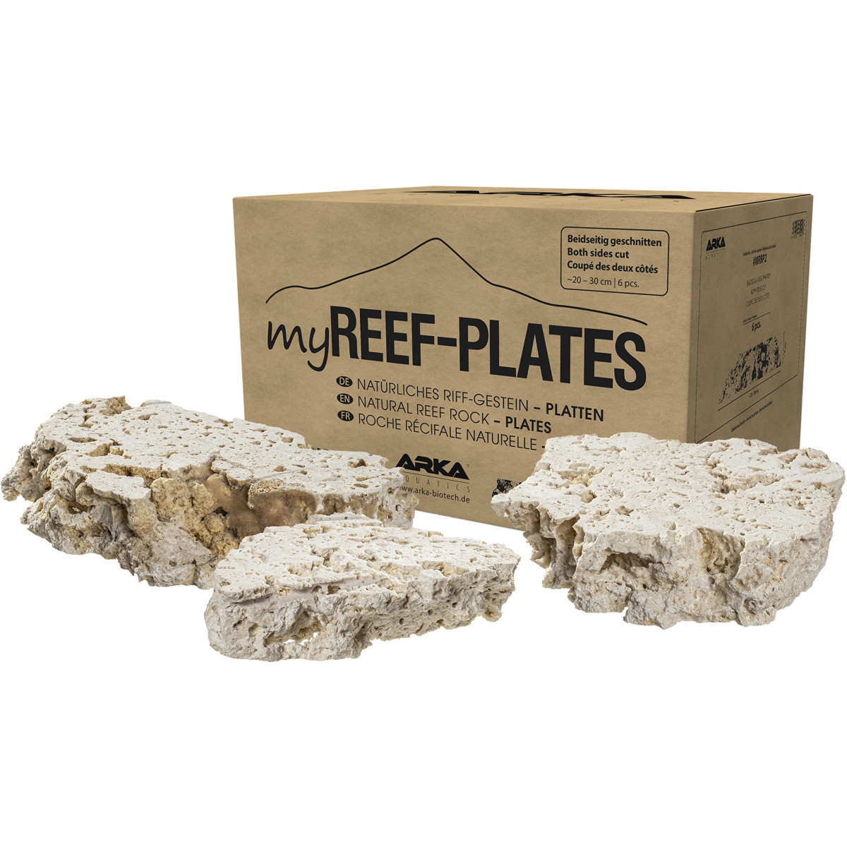 myReef-Rocks Platten, beidseitig geschnitten ca. 20 - 30...