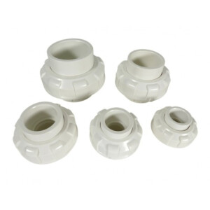 PVC Verschraubung 40 mm in Weiß