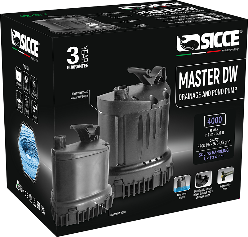 SICCE MASTER DW 4000Schmutzwasserpumpe 3700 l/h