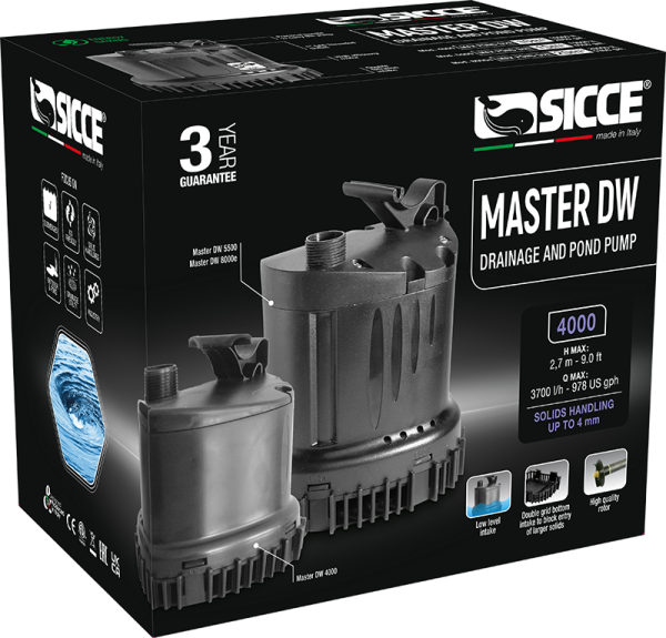 SICCE MASTER DW 4000Schmutzwasserpumpe 3700 l/h