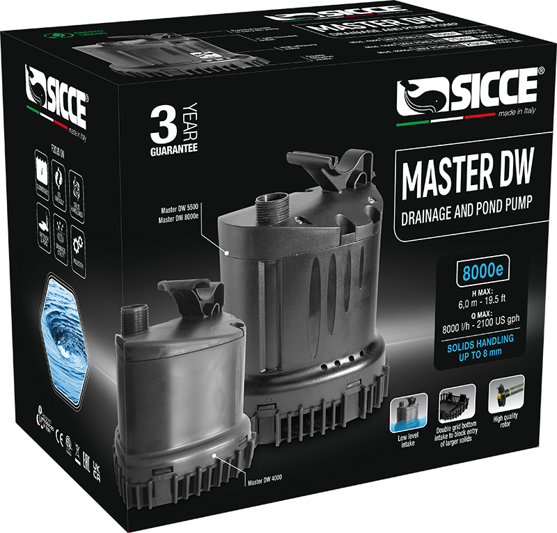 SICCE MASTER DW 8000Schmutzwasserpumpe 8 box